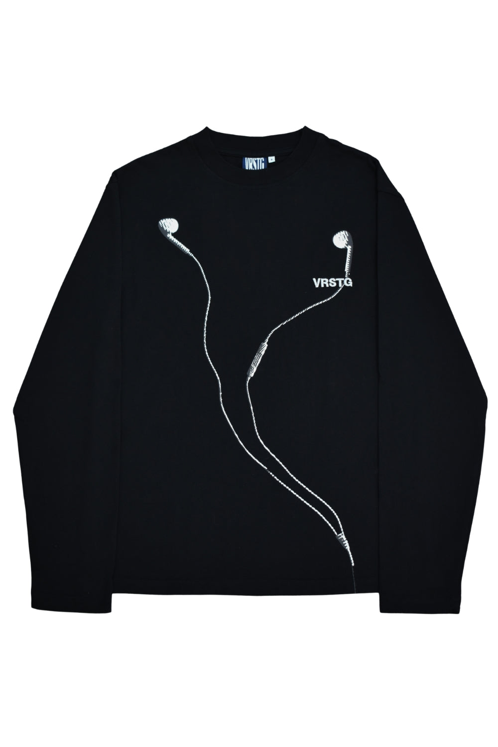 Wired Earbuds Longsleeve - Black