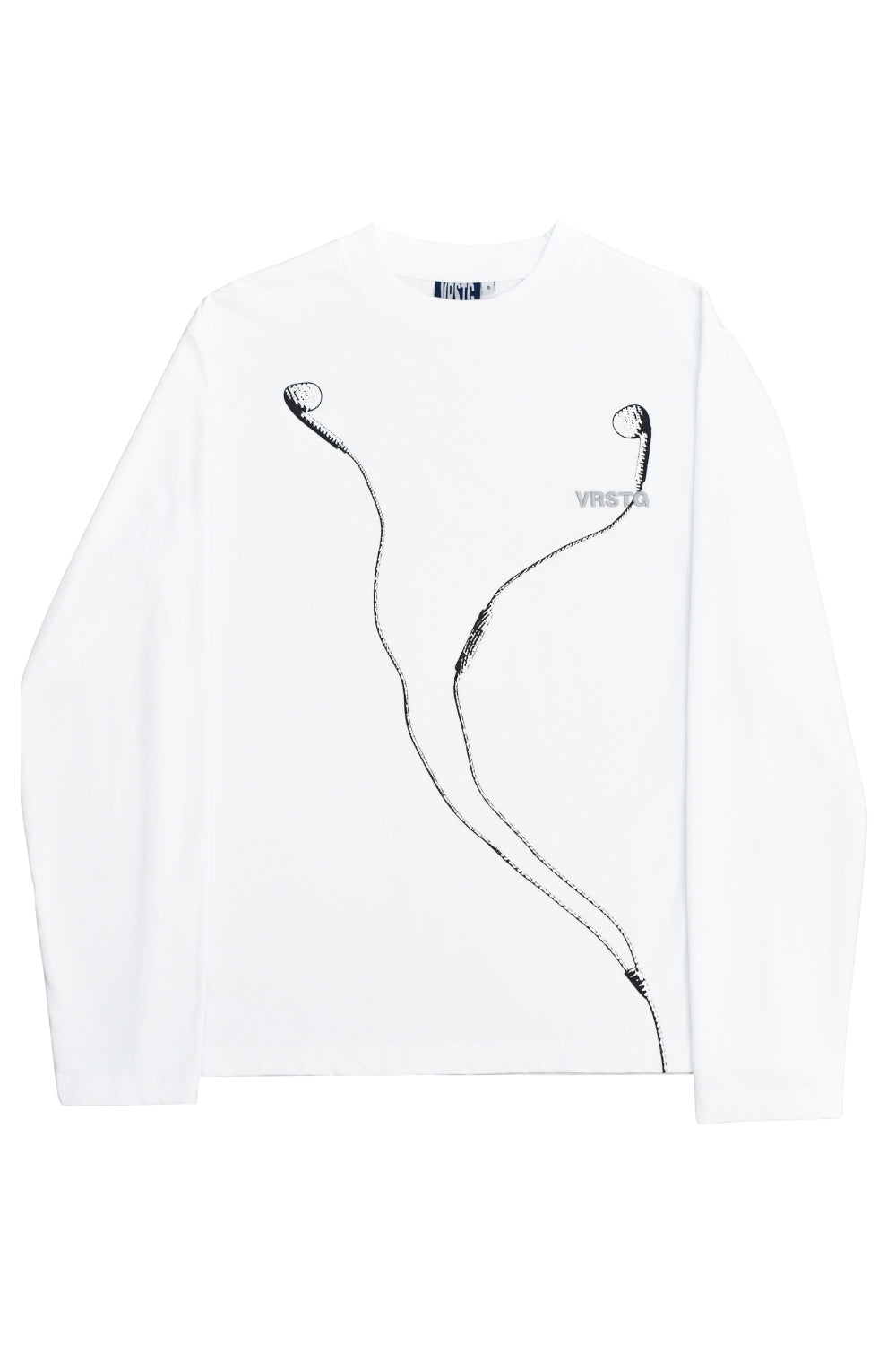 Wired Earbuds Longsleeve - White
