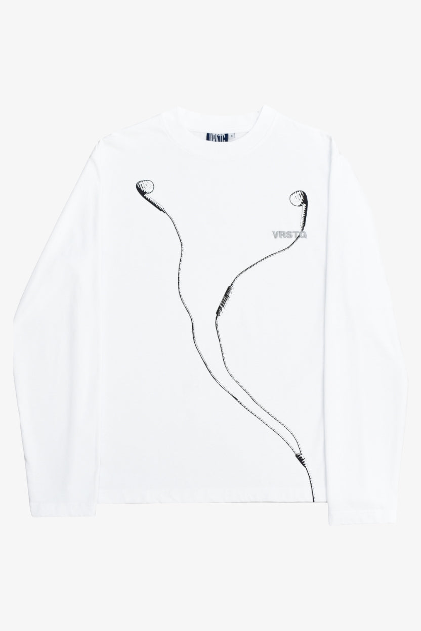 Wired Earbuds Longsleeve - White
