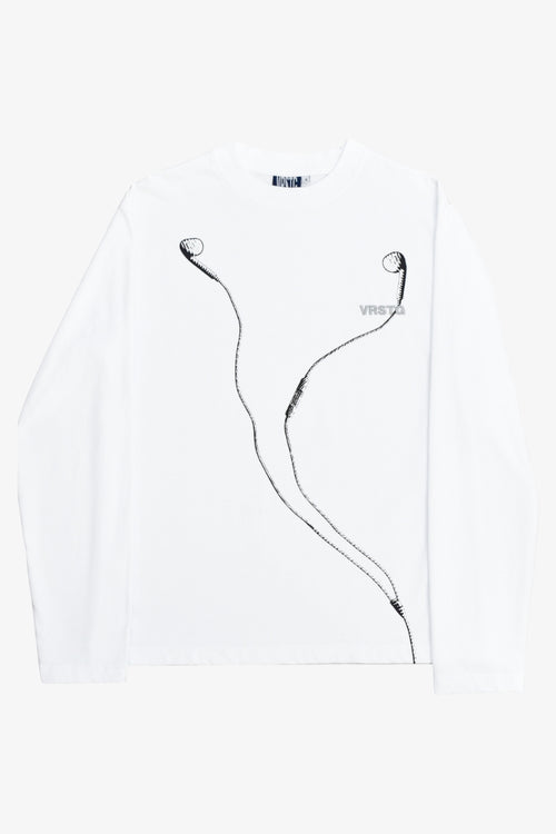 Wired Earbuds Longsleeve - White