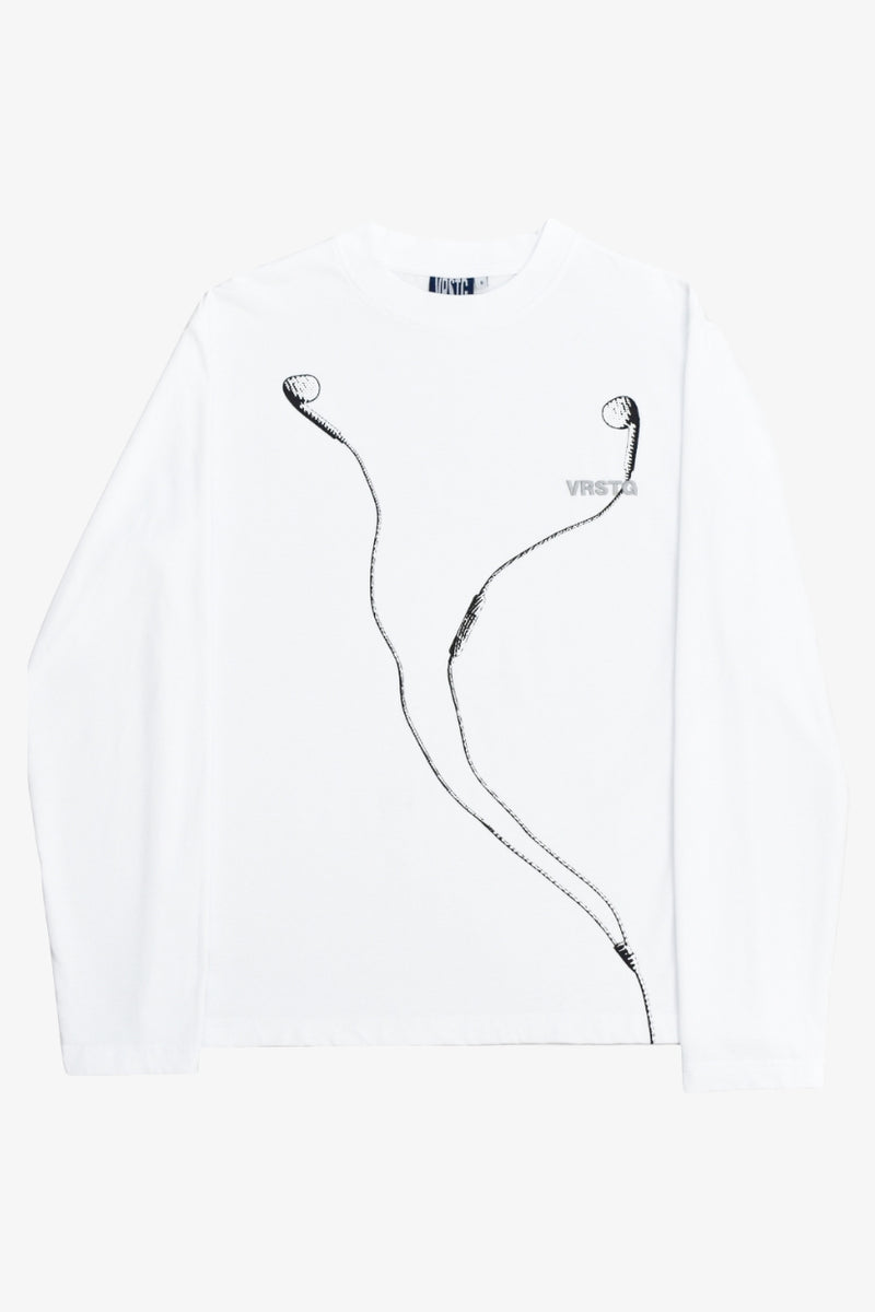 Wired Earbuds Longsleeve - White