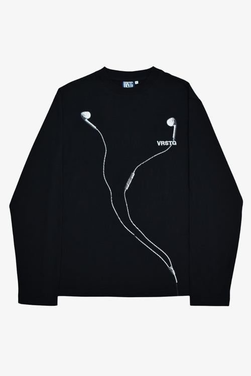 Wired Earbuds Longsleeve - Black